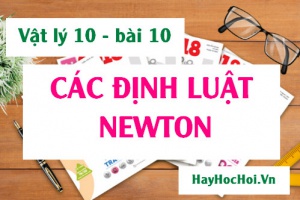 Các định luật Niu-tơn (Newton), công thức và ý nghĩa của định luật Niu-tơn - Vật lý 10 bài 10